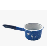 Cast Iron Pot Pan Dollhouse Miniature Blue White Speckled Spatter Cookin... - €12,89 EUR