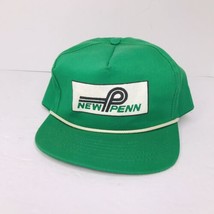 Vintage New Penn Motor Express Trucking SnapBack Hat Rope Brim Made In USA - £15.65 GBP