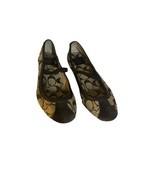 Coach Judey Signature Ballet Flats Brown and Tan 7.5 Preppy Fall Casual ... - $54.99 CAD