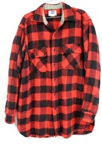 VTG RETRO 50s Pilgrim Shirt MEns L-XL  100% Wool Red Black Buffalo Plaid... - €82,11 EUR