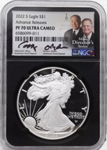 2022 S- American Silver Eagle- NGC- PF70UC- Adv Release-Moy/Ryder- Mint ... - £452.47 GBP