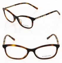 BURBERRY BE2231F Brown Gold Eyeglasses Optical Check Plaque Frame 54mm 2231 - £109.65 GBP