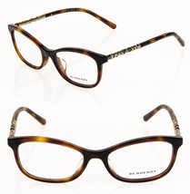 BURBERRY BE2231F Brown Gold Eyeglasses Optical Check Plaque Frame 54mm 2231 - £106.17 GBP