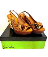 Sam Edelman Real Snakeskin Bohemian Platform Wedge Artsy Shoes Hippie Sa... - £36.81 GBP