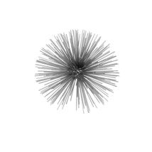 8&quot; Silver Metal Spiky Sphere - $61.71