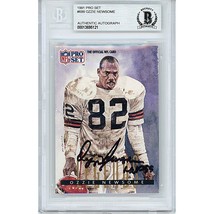 Ozzie Newsome Auto Cleveland Browns Autograph 1991 NFL Pro Set Card Beckett Slab - £79.11 GBP