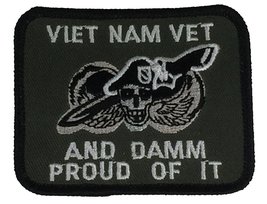 Vietnam Vet And Damn Proud Of It Patch - Multi-colored - Veteran Owned Business - £4.40 GBP