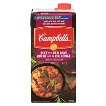 5 X Campbell’s Beef Broth with Red Wine with 30% Less Sodium 900 mL - $30.96