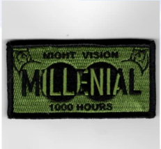 4&quot; AIR FORCE NIGHT VISION MILLENNIAL 1000 HOURS EMBROIDERED PATCH - £31.45 GBP
