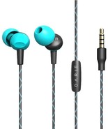 Earbuds in ear earphones headset noise iso built in mic phone play light... - £10.37 GBP
