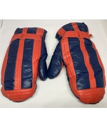 Vintage Retro Mittens Down Filled Blue Red Stripe Van Raalte Womens One ... - $463.31 MXN