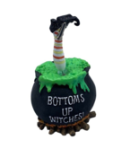 Halloween Bottoms Up Witches 6&quot; Photo Holder Tabletop Legs Adjust Black - £9.56 GBP