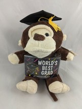 Dan Dee Monkey Plush Graduation Card Money Holder 9 Inch Stuffed Animal toy - $8.95