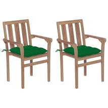  Patio Chair Set of 2 Teak Solid Teak wood Standard Stackable - $9,216.95 MXN
