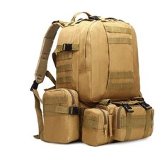 50L Backpack 4 in 1 Military Army Molle Backpack Sport Bag Waterproof Outdoor Hi - £71.06 GBP