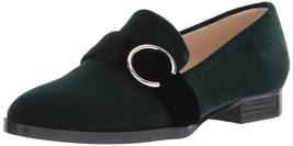 Nine West Women&#39;s Huff Loafer Flat Green/Black Fabric Size 5.5 B(M) US - $435.42 MXN