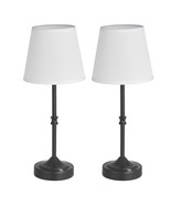Cordless Table Lamp 2 Pack Rechargeable Battery Desk Lamp Fabric Shade B... - $1,635.70 MXN