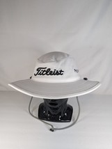 Titleist Pro V1 Foot Joy FJ Tour Full Brim Sun Hat Cap Golf Bucket White - £23.77 GBP