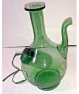 Vintage Pale Green Carafe With Ice Cooling Chamber, Spout , Pour Neck, - $21.34