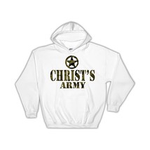 Christ Army : Gift Hoodie Christian Religious Catholic Jesus God Faith - £28.70 GBP