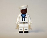 Navy Black Sailor D  Custom Minifigure - $4.30