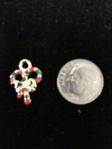 Christmas Candy Canes Style 2 enamel Pendant charm or Necklace Charm - $12.30