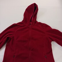 L.L. Bean Women's Pink/Red Full Zip Fleece Hoodie Jacket Pockets Size Small image 12