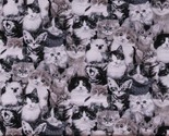 Cotton Cats Kittens Breeds Types Animals Fabric Print by the Yard D382.45 - $11.95