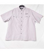 Habit Fishing Shirt Men&#39;s Size XL Gray Vented Fishing Hiking Outdoors - €17,73 EUR