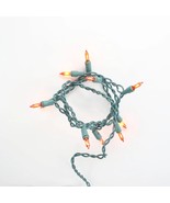 10 Bulb Orange Glass Craft Lights Green Wire - €8,56 EUR