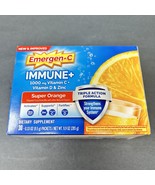 EMERGEN-C Immune Plus SUPER ORANGE Dietary Supplement - 30 Count Exp 5/2... - $17.09