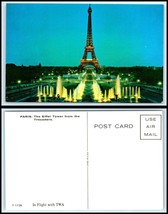 FRANCE Postcard - Paris, The Eiffel Tower From Trocadero N6 - £2.32 GBP