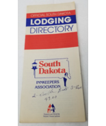 Official South Dakota Lodging Directory Brochure 1982 Innkeepers Associa... - £11.86 GBP