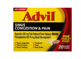 Advil Sinus Congestion &amp; Pain Coated Tablets20.0ea - $23.99