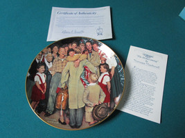 Norman Rockwell "Home Coming" Collector Plate Nib By Gorham Origin - $54.45