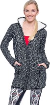 Soybu Womens  Beauty Balance Laurice Full-Zip Sweater Coat Jacket Black-2X - £30.06 GBP