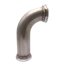 90 Degree Steel Elbow Adapter Downpipe For 2.5&quot;id 3.2&quot;od V-band Flange - £43.25 GBP