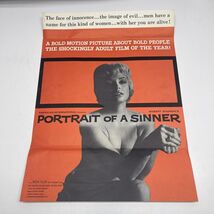 Portrait Of A Sinner Original Movie Press Kit Poster 1961  JD American Int. - $82.17