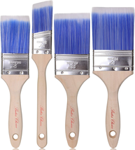 Bates Paint Brushes - 4 Pack, Treated Wood Handle. - £10.89 GBP