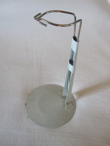 6&quot;-8&quot; Adjustable White &amp; Chrome Doll Stand for Barbie&#39;s or G.I. Joe, Etc.  - $5.00