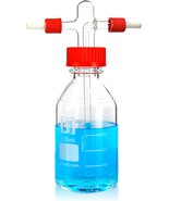 Alwsci Lab Gas Washing Bottle Glass 500Ml Graduated Lab Buffer Bottle,, ... - $83.32 CAD