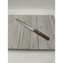 Vintage Barretts 12 1/4&quot; Slicing Carving Knife Wood Handle 7 3/4&quot; Blade - £7.47 GBP