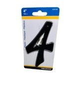 Hillman 4” Plastic Plastico  839758 Number 4 Letter With Screws - Black - $108.57 MXN
