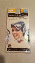 Vintage Floral 1960&#39;s Faberge Tip-Top Plastic Rain Hood Item # S-563 (NEW) - £15.75 GBP
