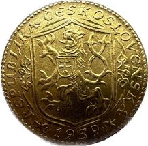 1939 Tchécoslovaque Dukat Restrike - Fantasy medal - $18.55 CAD