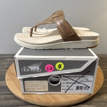 Dansko Cece Thong Comfort Sandal Women&#39;s Size 6 (EU 36) Sand Burnished NEW - $49.49