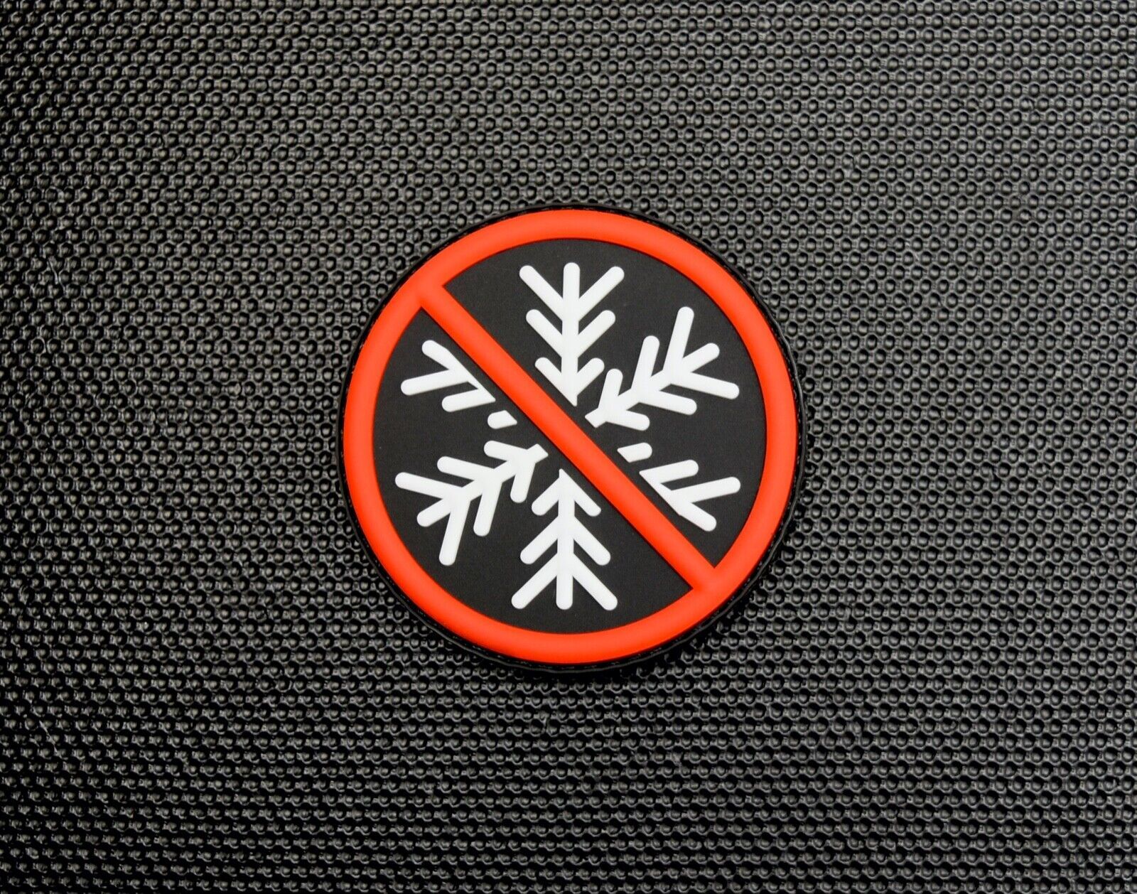 No Snowflakes Allowed GITD 3D PVC Morale Patch NO Snow Flakes Glow In Th... - $8.15