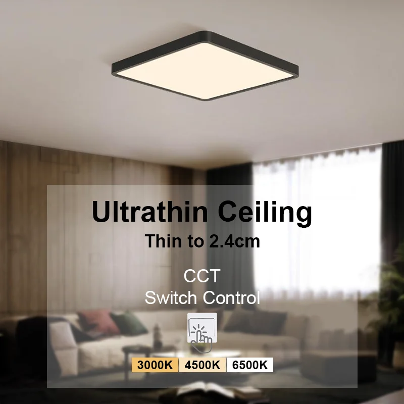  led ceiling light square ultrathin panel ceiling lamp 48w 36w 24w 18w modern home thumb155 crop