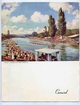 Cunard Lines Dinner Menu R M S Caronia 1954 Henley Thames Challenge Cup ... - $17.82