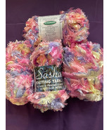 3+ skeins -Sullivans SASHAY - Bulky Wt Polyester Eyelash Yarn clr Fairy Floss - $5.65